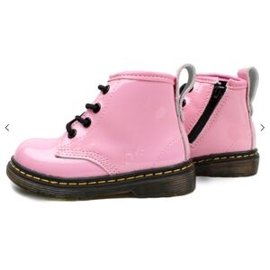 Piper Finn Cotton Candy Pink Combat Boots Size 9c Leather Fall Back To School